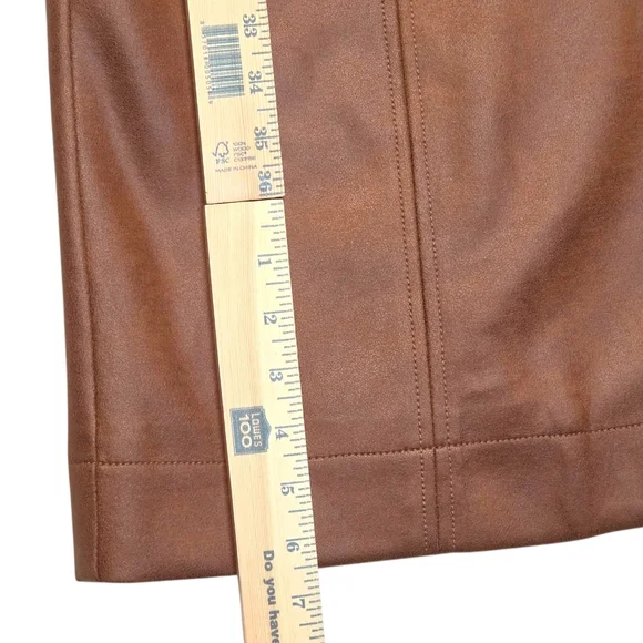 Free People Carmen Vegan Suede Duster Coat Brown Longline Oversized XS NWOT - Picture 10 of 16